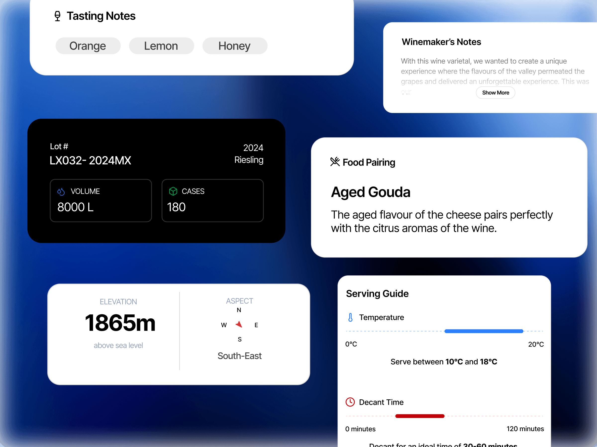 Create personalized tasting notes